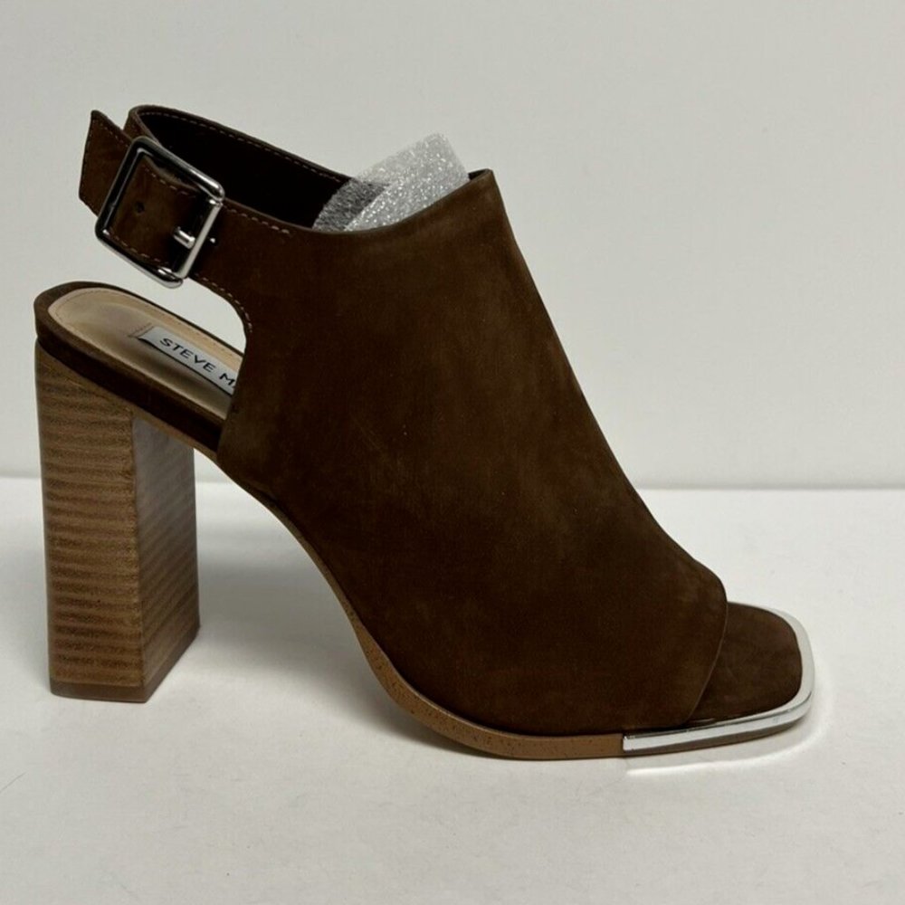 Steve Madden Womens Deck Sandal Chestnut Nubuck Size 8.5 M